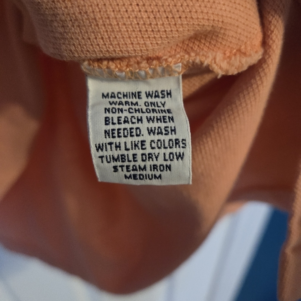 Men's Ralph Lauren Peach Colored Polo Shirt, Size Large - Picture 5 of 7